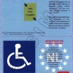 specimen gehandicapten parkeerkaart